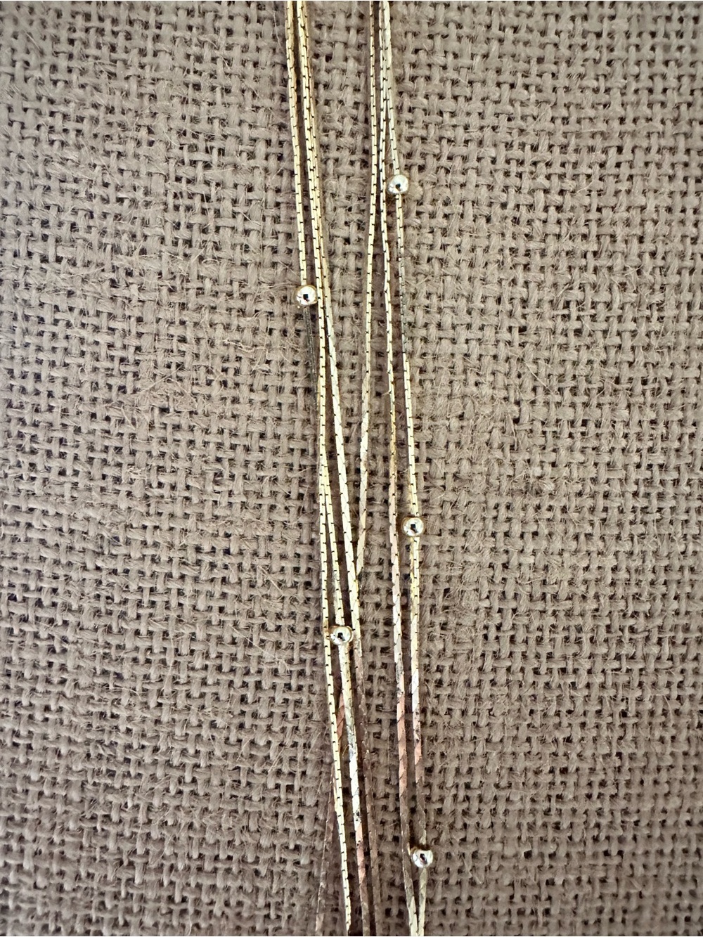 Delicate Gold-Tone Layered Bead Necklace